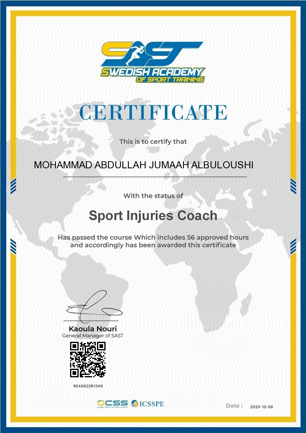 MOHAMMAD ABDULLAH JUMAAH ALBULOUSHI